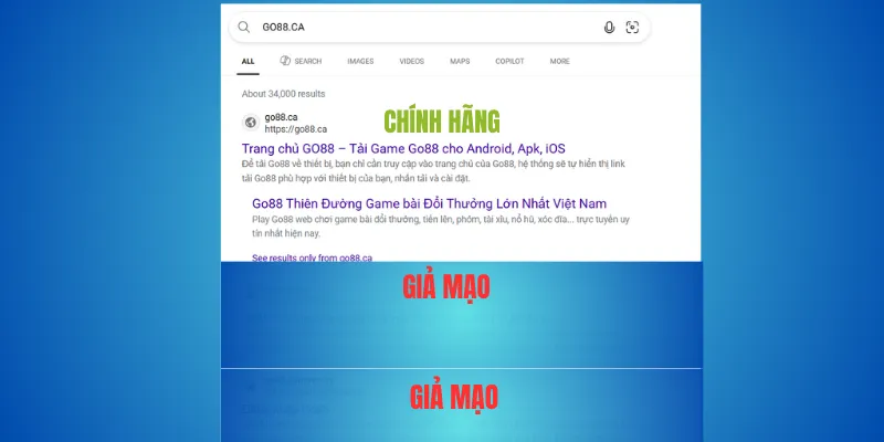 Go88 thật – chỉ gõ go88.com hoặc go88.ca mỗi lần truy cập 1 Go88